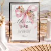 Bloemenboog Baby in Bloom Baby shower Mom-osa Bar Poster
