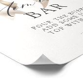 Bloemenboog Baby in Bloom Baby shower Mom-osa Bar Poster (Hoek)