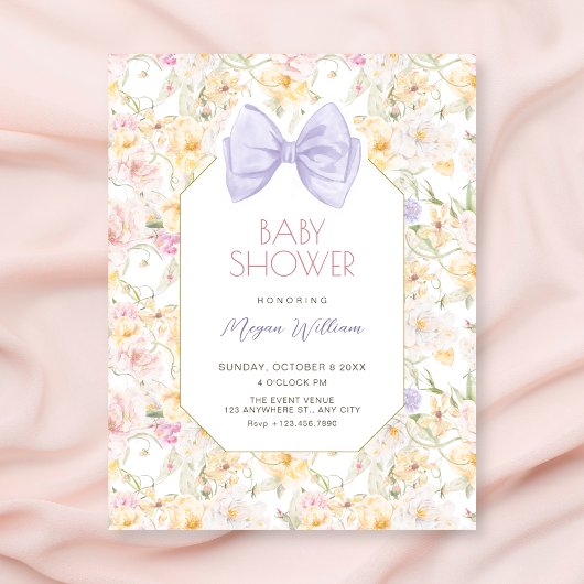  bloemenboog baby shower kaart