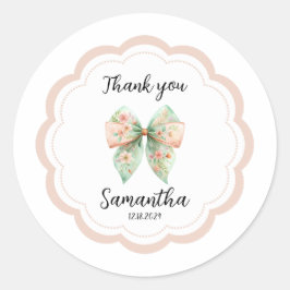 Bloemenboog Dank u Sticker