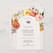 Bloemenboog Foto Afstuderen met Quote Kaart (Voorkant / Achterkant)