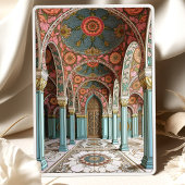  Bloemenboog & koepel Islamitische bruiloft Kaart