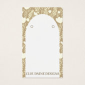 Bloemenboog Oorbel Neutrals Sieraden Display Kaart (Voorkant)