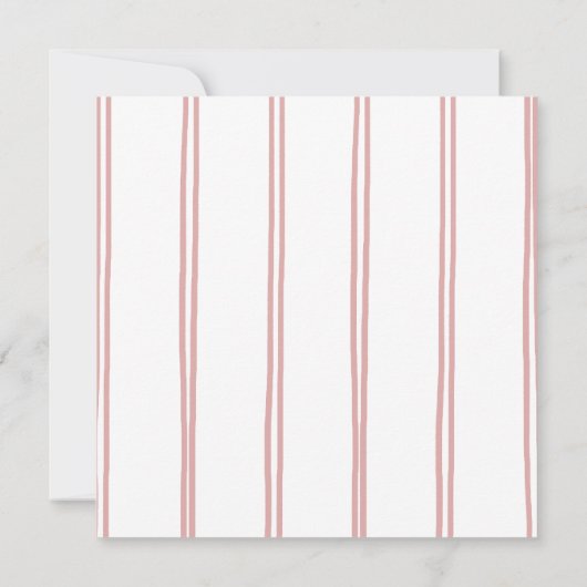 Bloemenboog roze Baby shower Kaart (Achterkant)