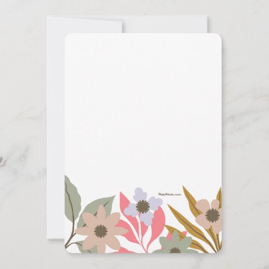 Bloemenboog uitnodiging (Achterkant)