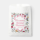 Bloemenboog Ze bindt de knoop Vrijgezellenfeest Bedankzakje (Voorkant)