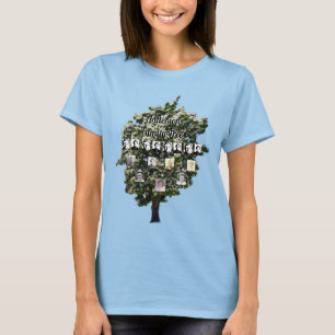 Bloemenboom foto Knipsel 4 generatie stamboom T-shirt