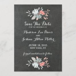 bloemenbord Sla de datum op Save The Date