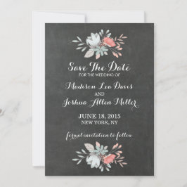  bloemenbord Sla de datum op Save The Date