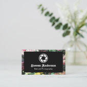 Bloemenborder | Camerologo Visitekaartje (Staand voorkant)