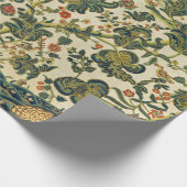  bloemenborduurwerk print cadeaupapier (Hoek)