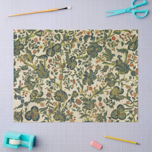  bloemenborduurwerk print tissuepapier (Craft)