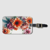 Bloemenbos Elegante Waterverf Bagagelabel (Voorkant (horizontaal))