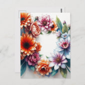 Bloemenbos Elegante Waterverf Briefkaart (Voorkant / Achterkant)