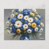 Bloemenbos Elegante Waterverf Briefkaart (Achterkant)