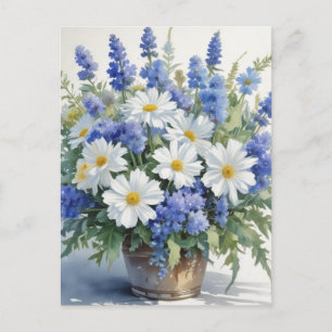 Bloemenbos Elegante Waterverf Briefkaart
