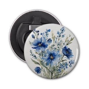 Bloemenbos Elegante Waterverf Button Flesopener
