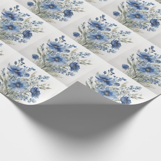 Bloemenbos Elegante Waterverf Cadeaupapier (Hoek)