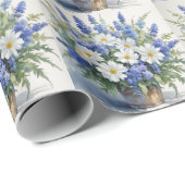 Bloemenbos Elegante Waterverf Cadeaupapier (Rol Hoek)