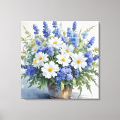 Bloemenbos Elegante Waterverf Canvas Afdruk (Voorkant)