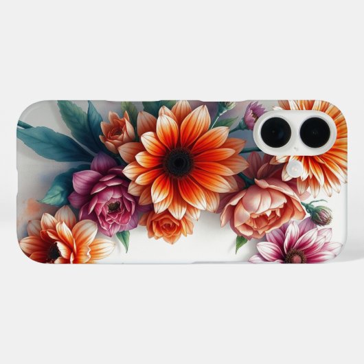Bloemenbos Elegante Waterverf Case-Mate iPhone Case (Achterkant (horizontaal))