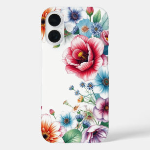 Bloemenbos Elegante Waterverf iPhone 16 Hoesje