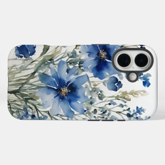 Bloemenbos Elegante Waterverf Case-Mate iPhone Case (Achterkant (horizontaal))