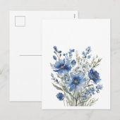 Bloemenbos Elegante Waterverf Feestdagenkaart (Voorkant / Achterkant)