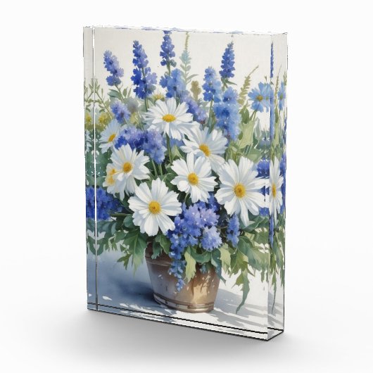 Bloemenbos Elegante Waterverf Fotoblokken (Rechts)