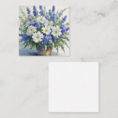 Bloemenbos Elegante Waterverf Informatiekaartje (Voorkant / Achterkant)