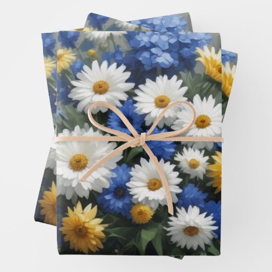 Bloemenbos Elegante Waterverf Inpakpapier Vel (In situ)