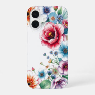 Bloemenbos Elegante Waterverf iPhone 16 Hoesje