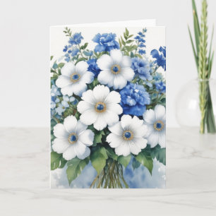 Bloemenbos Elegante Waterverf Kaart