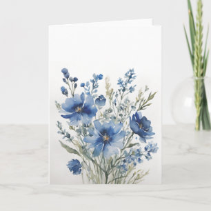 Bloemenbos Elegante Waterverf Kaart
