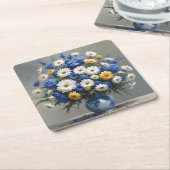 Bloemenbos Elegante Waterverf Kartonnen Onderzetters (Schuin)