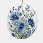 Bloemenbos Elegante Waterverf Keramisch Ornament (Links)