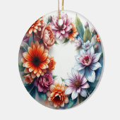 Bloemenbos Elegante Waterverf Keramisch Ornament (Links)