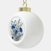 Bloemenbos Elegante Waterverf Keramische Bal Ornament (Rechts)