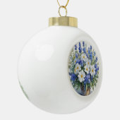 Bloemenbos Elegante Waterverf Keramische Bal Ornament (Links)