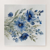 Bloemenbos Elegante Waterverf Legpuzzel (Horizontaal)