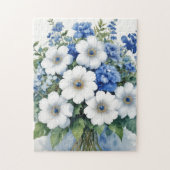 Bloemenbos Elegante Waterverf Legpuzzel (Verticaal)