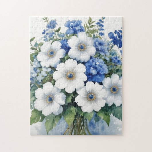 Bloemenbos Elegante Waterverf Legpuzzel (Verticaal)
