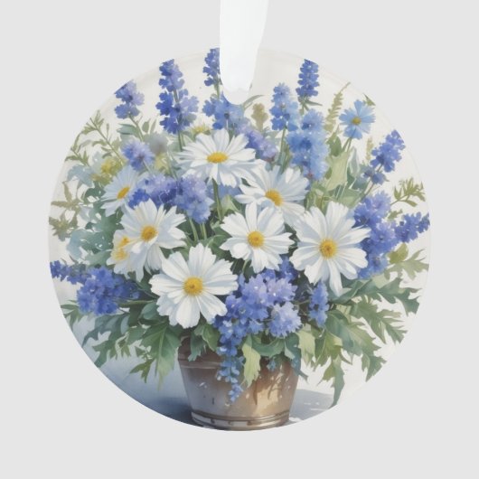 Bloemenbos Elegante Waterverf Ornament (voorkant)