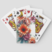 Bloemenbos Elegante Waterverf Pokerkaarten (Achterkant)