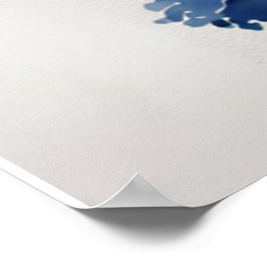 Bloemenbos Elegante Waterverf Poster (Hoek)