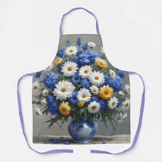 Bloemenbos Elegante Waterverf Schort (Voorkant)