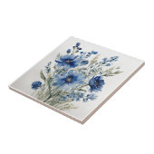 Bloemenbos Elegante Waterverf Tegeltje (Zijkant)