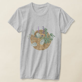 Bloemenbos in mand t-shirt