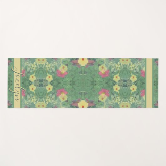 Bloemenbos vloer Yoga Mat (Voorkant (horizontaal))