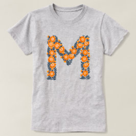 Bloemenbrief M vrouw basic T-shirt